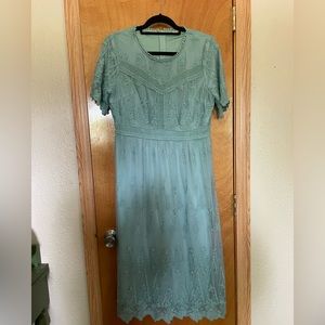 Polagram green dress